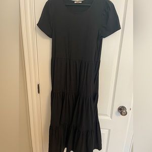 Midi style black sundress medium